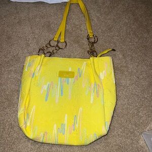 Colorful Yellow Tote Bag